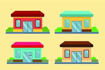 Supermarket building, Stock vector illustration  , EPS10.