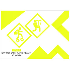 Vector concept of the World Day for Safety and Health at Work 