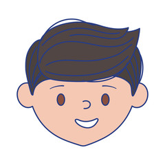 Isolated avatar man head vector design