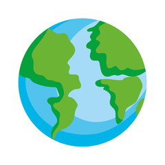Isolated world sphere vector design
