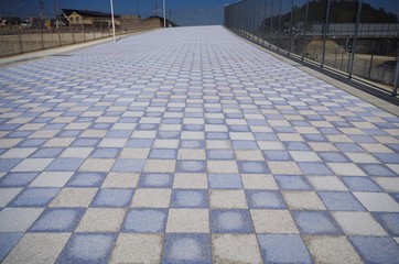 歩道のタイル