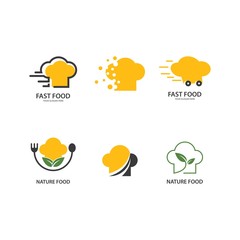 Hat chef food logo