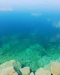 Meer Landschaft Welle Blau meres blau 