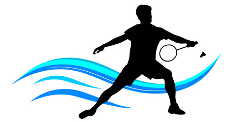 Badminton Sport graphic in vector quality
