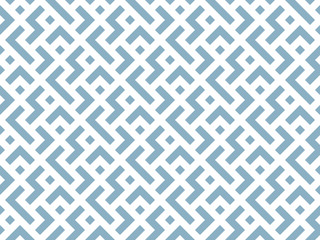 Abstract geometric pattern. A seamless vector background. White and blue ornament. Graphic modern pattern. Simple lattice graphic design