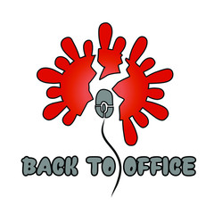 The End of Quarantine concept. Coronavirus is won. No more self isolation. Finish of epidemic.