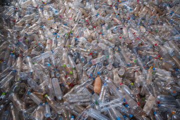 Sakon nakhon, Thailand: January 12, 2019, Plastic Waste For sale to a recycling plant, Sakon nakhon Province, Thailand.