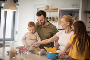 He will be the cook when he grows up.