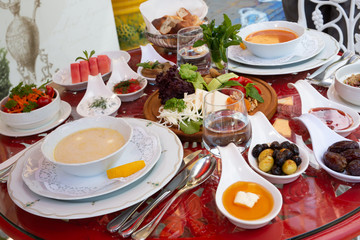 iftar dinner and various dishes