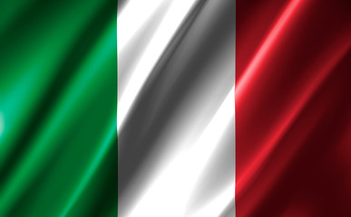 Obraz premium Image of a waving Italy flag.