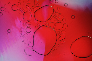 abstract red background with bubbles