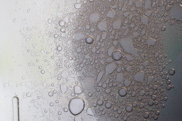 grey abstract background with bubbles