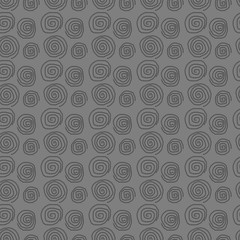 Fototapeta premium Spiral abstract seamless pattern. Simple curved line. Modern and stylish. Design for wallpaper, fabric, textile, websites, shops, labels. illustration
