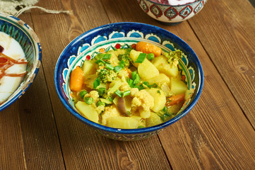 Creamy veggie korma