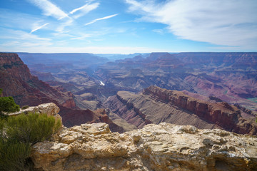 lipan point at the south rim of grand canyon in arizona, usa