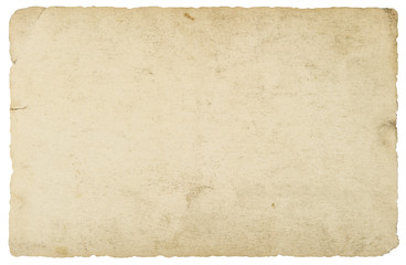 Used paper texture Old cardboard isolated white background