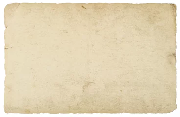 Rolgordijnen Gebruikt papier textuur Oud karton geïsoleerd witte achtergrond © LiliGraphie