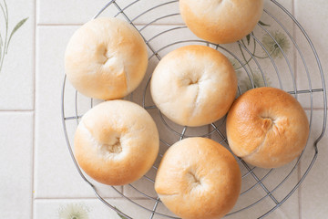 おうちでパン作り　プレーンベーグル