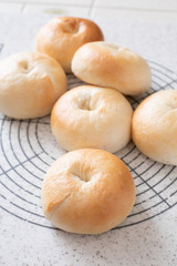 おうちでパン作り　プレーンベーグル