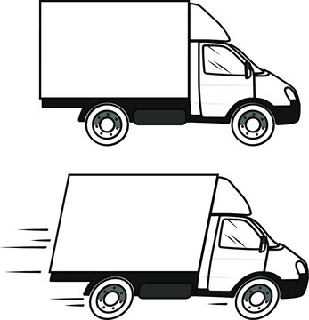recommend clip art: lorry rides right on transparent background vector image