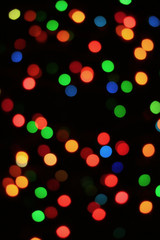 Abstract Christmas Illuminated Lights for Background or Wallpaper