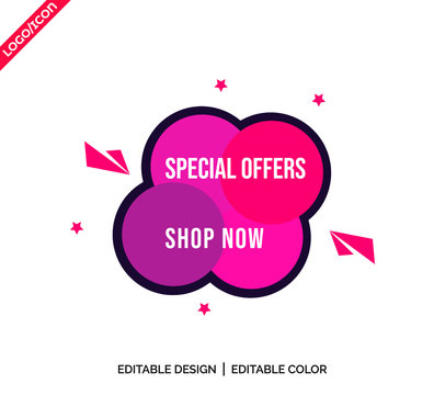 7 Days Left for Sale red color , countdown tag, start offer, discount banner design template, don't miss out, app icon, vector illustration