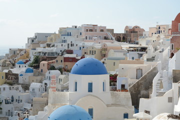 oia village in santorini island greece