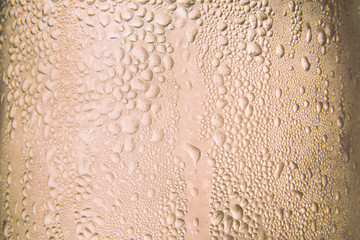 Water drops on the side of the flask.Background & Texture.