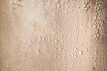 Water drops on the side of the flask.Background & Texture.