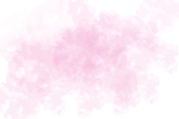 Fototapeta premium Abstract pink ink watercolor brush stroke on white paper texture background. Grunge art pink watercolor with wash and splashes