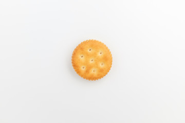 Sand cookies on white background