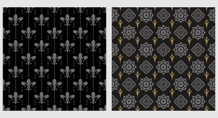 Vintage patterns texture for background, interior design, seamless graphic pattern
