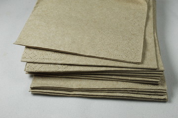A stack of old napkins
