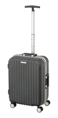 Trolley / suitcase with hard shell black with clipping path