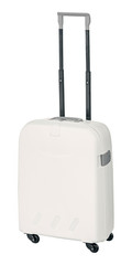 Obraz premium Trolley / suitcase with hard shell white with clipping path