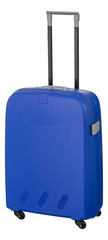 Obraz premium Trolley / suitcase with hard shell blue with clipping path