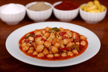 excellent turkish food chickpea spicy