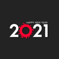 happy new year 2021- coronavirus, covid 19