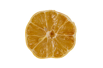 lemon slice isolated on white background