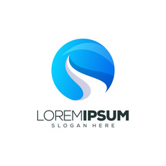 wave logo design vector illustration