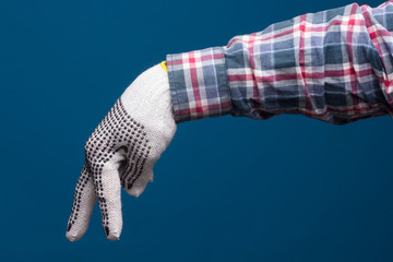 Hand protection with industrial gloves
