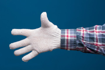 Hand protection with industrial gloves