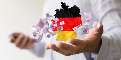 Corona- Hilfe, Geld Deutschland.