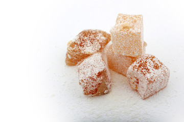 traditional Turkish delight with nuts