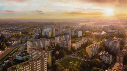 Fototapeta na wymiar Urban Agglomeration, Europe, Poland, Mazovia, Pruszków