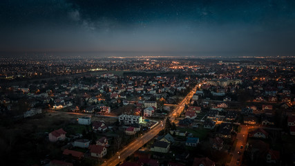 City by night, Europe, Poland, Mazovia © Marcin Ziółkowski