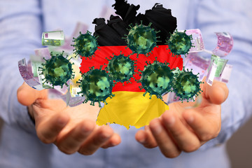 Corona- Hilfe, Geld Deutschland.