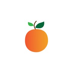 Orange fruit logo