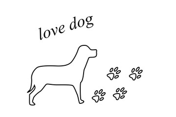 dog cane love dog