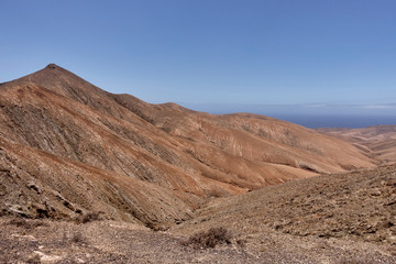 Fototapeta na wymiar Berge Fuerteventura, kanarische Inseln